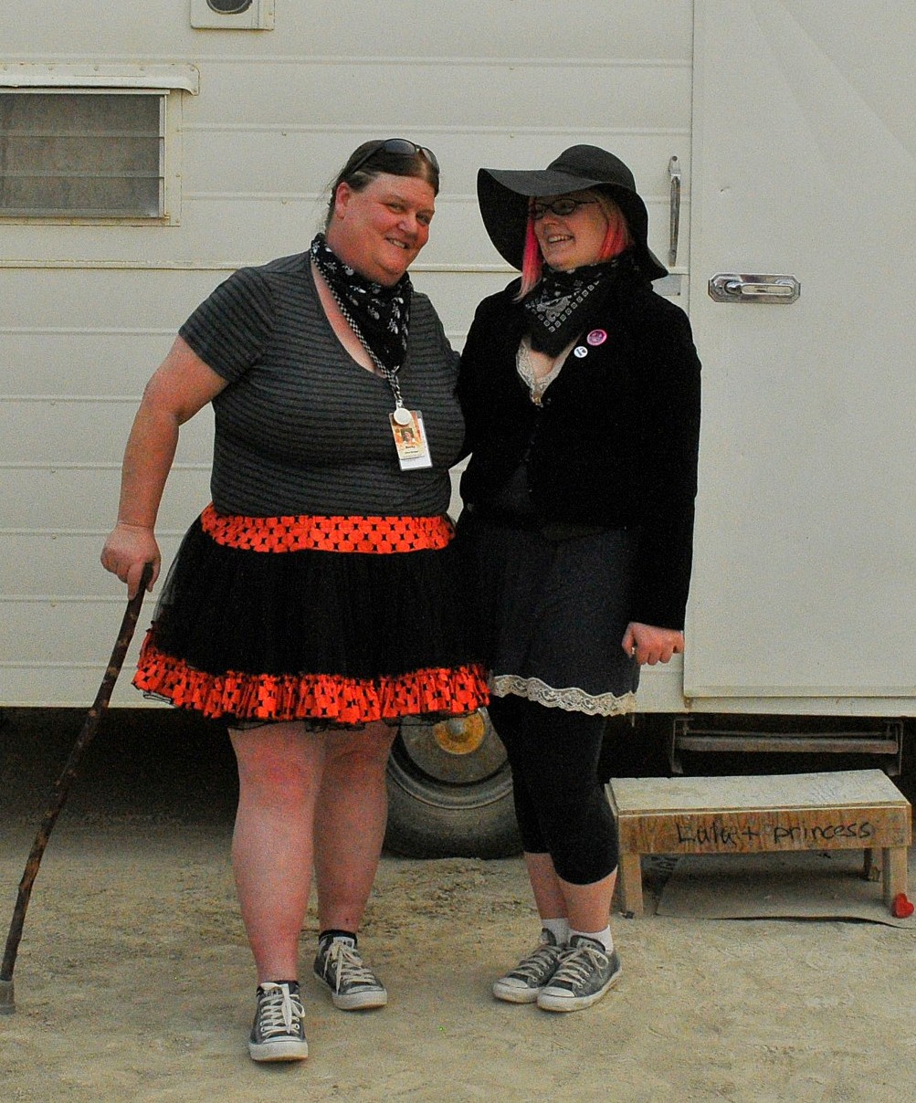 Mother and Daughter Both Staff at Burning Man